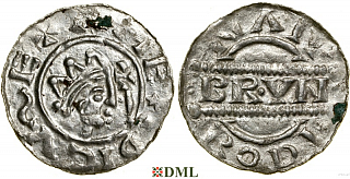 Денарий, Германия, Нижняя Лотарингия, Bruno III (1050-1057), м.д. Bolsward, Ilisch 2000, 21.25