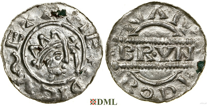Денарий, Германия, Нижняя Лотарингия, Bruno III (1050-1057), м.д. Bolsward, Ilisch 2000, 21.25
