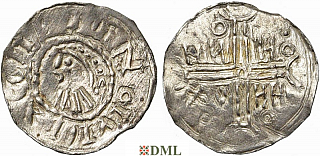 Денарий, Германия, Нижняя Лотарингия, Gf. Hermann (1020-1051), м.д. Emden