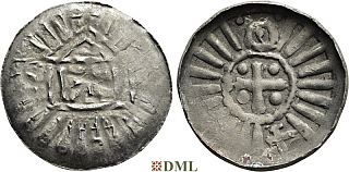 Денарий, Германия, Саксония, Anonymous bishop, Sachesnpfennig, Kilger 2000, KN 1