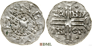Денарий, Германия, Нижняя Лотарингия, Hermann (1020-1051), м.д. Emden
