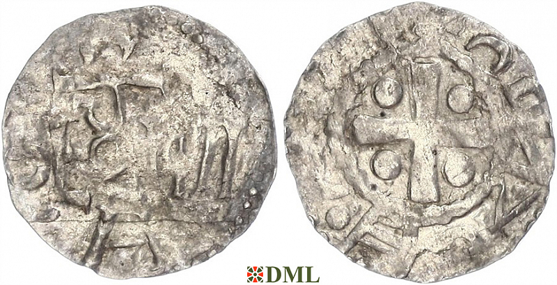 Денарий, Германия, Франкония, Anonymous bishop, м.д. Fritzlar