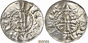 Денарий, Германия, Саксония, Thietmar (†1048), м.д. Munzstatte? (Niederelbe), Dbg. 1289