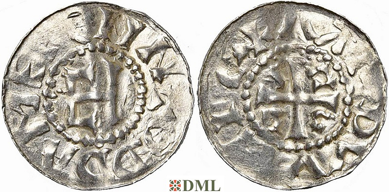 Денарий, Германия, Саксония, Thietmar (†1048), м.д. Munzstatte? (Niederelbe), Dbg. 1289