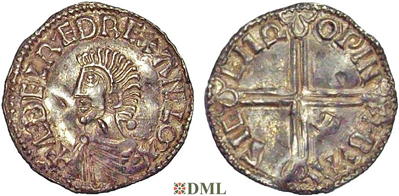 Денарий, Англия, Æthelred II (978-1016), м.д. Winchester, монетарий Beorthsige, North 774
