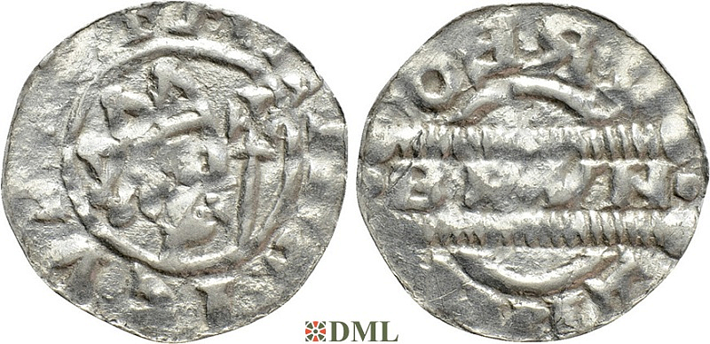 Денарий, Германия, Нижняя Лотарингия, Bruno III (1050-1057), м.д. Leeuwarden, Ilisch 2000, 21.14