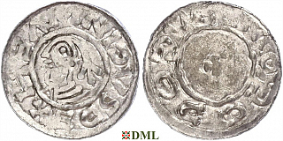 Денарий, Германия, Саксония, Udo I (1034-1057), м.д. Stade, Dbg. 1610