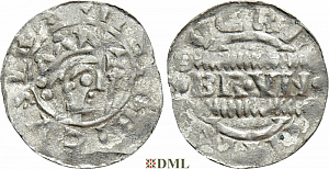 Денарий, Германия, Нижняя Лотарингия, Bruno III (1050-1057), м.д. Leeuwarden, Ilisch 2000, 21.14