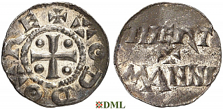 Денарий, Германия, Саксония, Otto III (983-1002), м.д. Dortmund, Dbg. 743