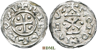 Денье, Франция, Нормандия, Richard I (943-996), м.д. Rouen, Duplessy 16