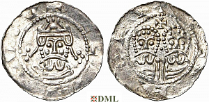 Денарий, Германия, Нижняя Лотарингия, Gf. Egbert II (1068-1090), м.д. Stavoren, Ilisch 2000, 22.1