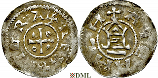 Денарий, Германия, Саксония, K. Otton III (996-1002), м.д. Goslar, type OAP