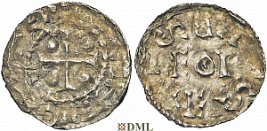 Денарий, Германия, Нижняя Лотарингия, Anonymous bishop, м.д. регион Meuse