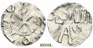 Денарий, Германия, Нижняя Лотарингия, Otto III (983-1002), м.д. Koln, Dbg. 331