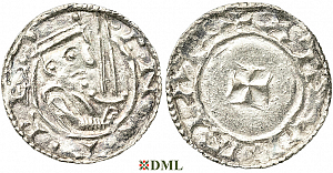 Денарий, Дания, Canute IV (1080-1086), м.д. Lund, Hbg. 9