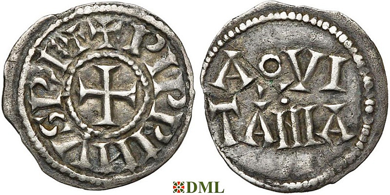 Обол, Каролинги, Pepin II roi d`Aquitaine (839-865), м.д. Aquitaine, Depeyrot 51J