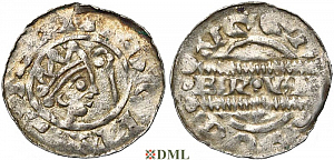 Денарий, Германия, Нижняя Лотарингия, Bruno III (1050-1057), м.д. Dokkum, Ilisch 2000, 21.22