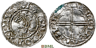 Денарий, Англия, Cnut (1016-1035), м.д. London, монетарий Wulfred, North 781
