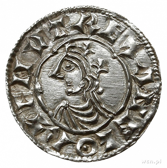 Денарий, Англия, Cnut  (1016-1035), м.д. London, монетарий Dyrsig, North 781