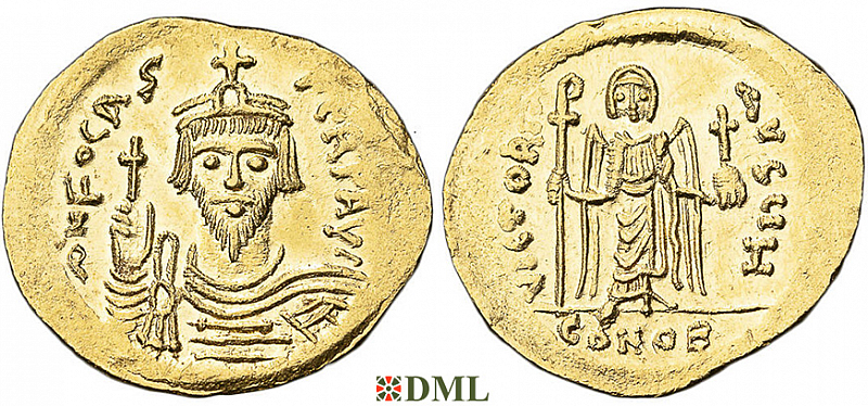 Солид, Византия, Focas (602-610), м.д. Constantinople