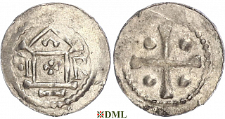 Денарий, Германия, Саксония, Bardo (1031-1051), м.д. Erfurt, Dbg. 878