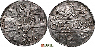 Денарий, Германия, Бавария, Heinrich V (1018-1023), м.д. Regensburg, монетарий CCCHO, Hahn 1976, 31d8