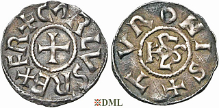 Денье, Каролинги, Charlemagne (768-814), м.д. Tours, Depeyrot 1032