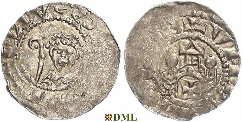 Денарий, Германия, Франкония, Siegfried I (1060-1084), м.д. Mainz, Dbg. 823
