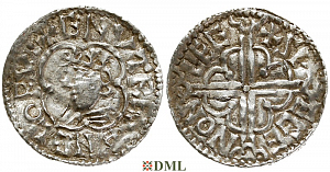 Денарий, Англия, Cnut (1016-1035), м.д. Chester, монетарий Swegen, North 781