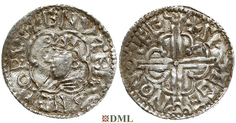 Денарий, Англия, Cnut (1016-1035), м.д. Chester, монетарий Swegen, North 781