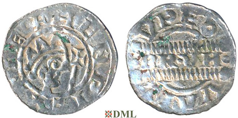 Денарий, Германия, Нижняя Лотарингия, Bruno III (1050-1057), м.д. Leeuwarden, Ilisch 2000, 21.14
