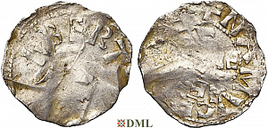 Денарий, Германия, Нижняя Лотарингия, Albert II (1031-1063), м.д. Namur, Ilisch 2014, 31.9