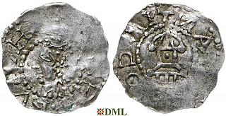 Денарий, Германия, Швабия, Ruthard (1018-1022), м.д. Konstanz, Dbg 1014