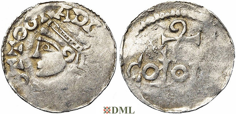 Денарий, Германия, Нижняя Лотарингия, Otto III (983-996), м.д. регион Meuse, Ilisch 2014, 35.3
