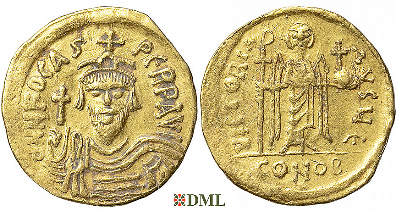Солид, Византия, Focas (602-610), м.д. Constantinople