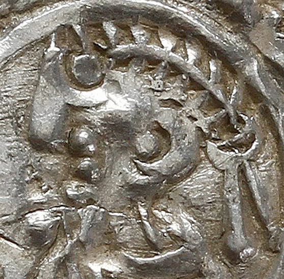 Денарий, Англия, Æthelred II (978-1016), м.д. Winchester, монетарий Ælfstan, North 777