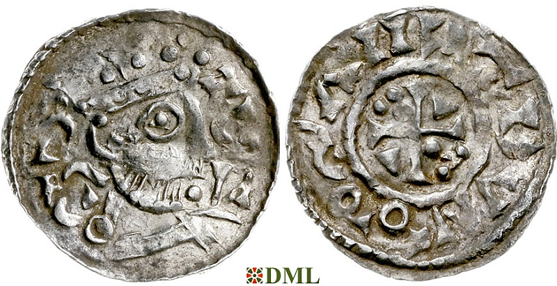 Денарий, Германия, Бавария, Heinrich III (1039-1056), м.д. Regensburg, Hahn 1976, 43A.3