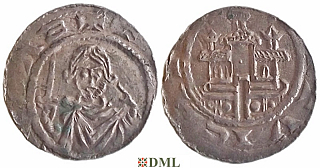 Денарий, Германия, Саксония, EB. Hartwig (1079-1102), м.д. Gittelde, Dbg. 689