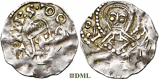 Денарий, Германия, Нижняя Лотарингия, Anonymous bishop, м.д. Huy, Ilisch 2014, 33.27