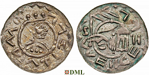 Денарий, Чехия, Богемия, Vratislav II (1061-1092), Šmerda 1996, 165