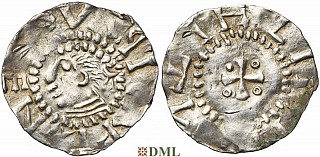 Денарий, Германия, Саксония, Heinrich II (1002-1024), м.д. Dortmund, Dbg. 752