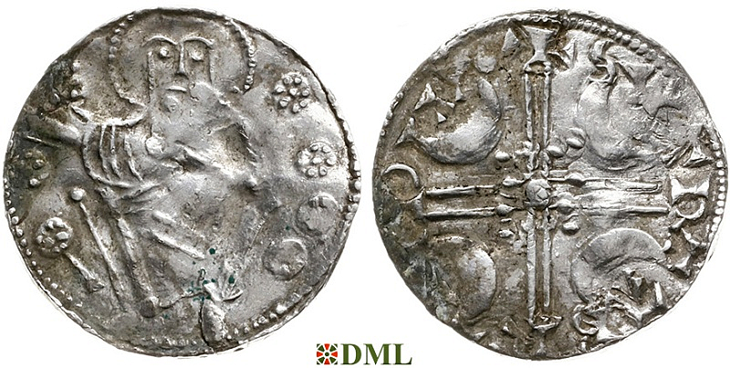 Денарий, Дания, Sven Estridsen (1047-1075), м.д. Lund, Hbg. 32
