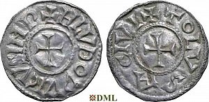 Денье, Каролинги, Louis le Pieux (814-840), м.д. Toulouse, Depeyrot 996
