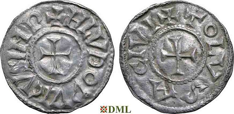 Денье, Каролинги, Louis le Pieux (814-840), м.д. Toulouse, Depeyrot 996