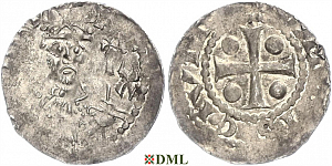 Денарий, Германия, Франкония, Heinrich III (1039-1056), м.д. Speyer. Dbg. 831