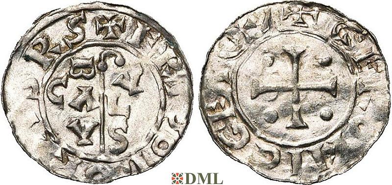 Денарий, Германия, Нижняя Лотарингия, B. Bernold (1040-1054), м.д. Groningen, Ilisch 2000 18.3