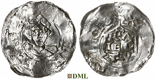 Денарий, Германия, Нижняя Лотарингия, Hendrik II (1002-1024), м.д. Utrecht, Ilisch 2000, 10.1