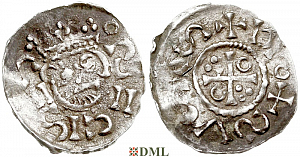 Денарий, Германия, Бавария, Heinrich II (1002-1024), м.д. Salzburg, Hahn 1976, 94D2