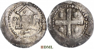 Денарий, Германия, Саксония, Bardo (1031-1051), м.д. Erfurt, Dbg. 878