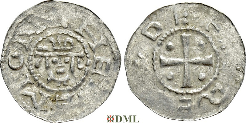 Денарий, Германия, Нижняя Лотарингия, Hermann (1059-1074), м.д. Jever, Dbg. 597